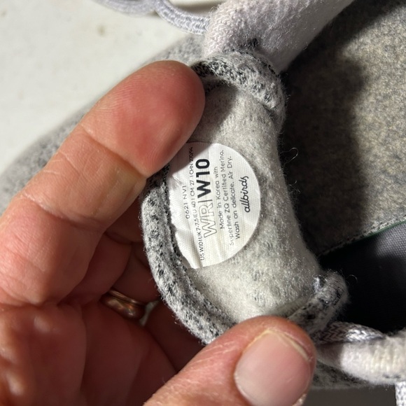 Allbirds Wool Runners Womens Sneakers Size 10 Light GRAY - Picture 8 of 8